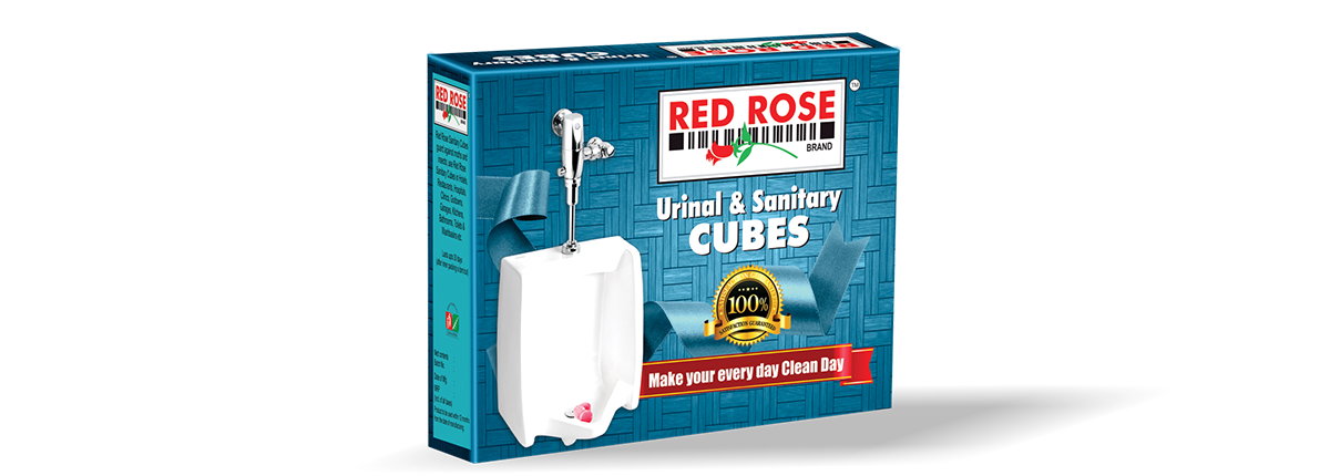 Red Rose Urinal Cubes